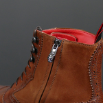 Bailey ‘Donovan’ - Cognac Falcon Leather & Cognac Suede Balmoral Boot