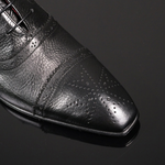 Bailey ‘Donovan’ - Falcon Black Lace-Up Balmoral Boot
