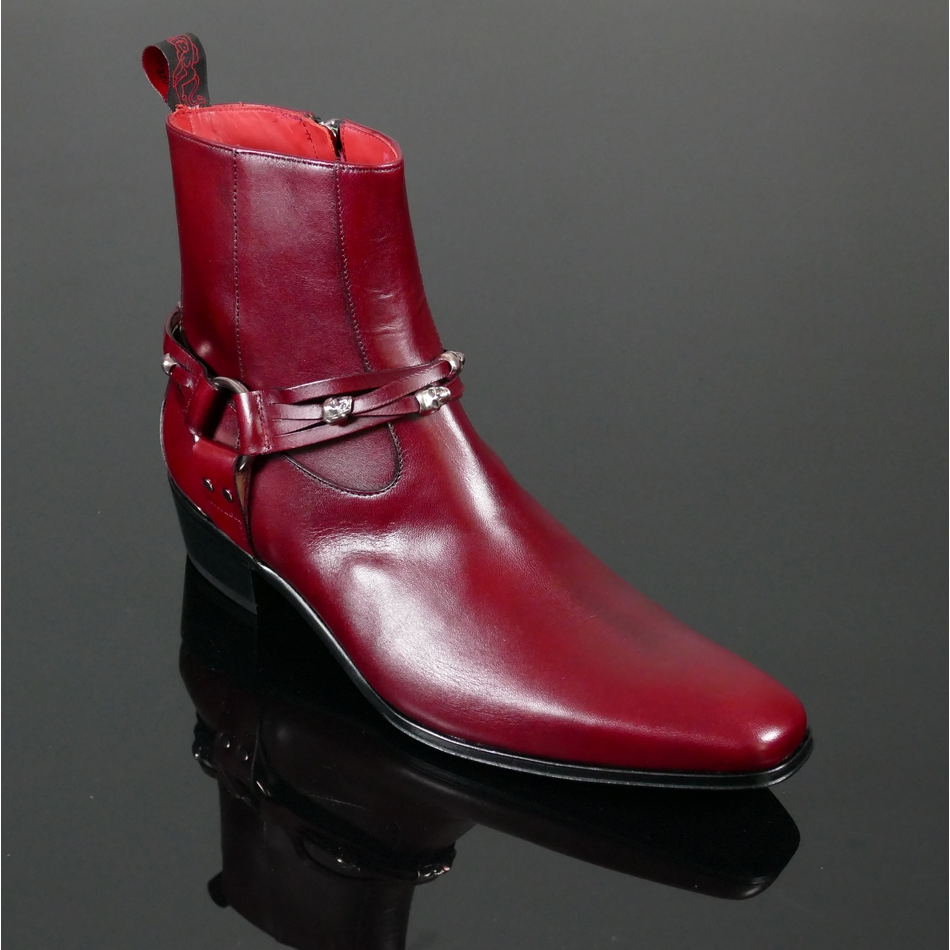 Carlito K978 'Wild Side' Skull charm harness zip boot