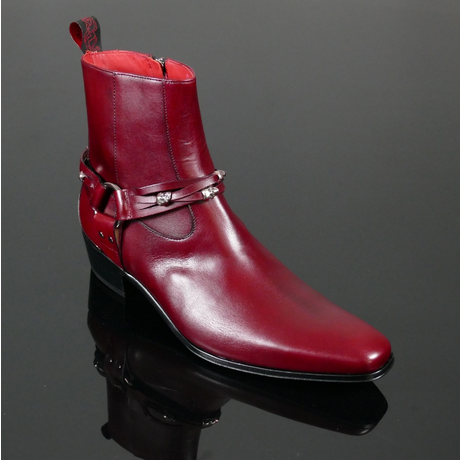 Carlito K978 'Wild Side' Skull charm harness zip boot