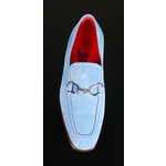The 'Club Montepulciano' - Winter Sky Blue Handcuff Loafer