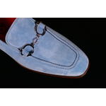 The 'Club Montepulciano' - Winter Sky Blue Handcuff Loafer
