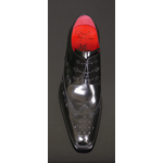 Dexter 'Homicide' - Black polished Diamond Punch Gibson