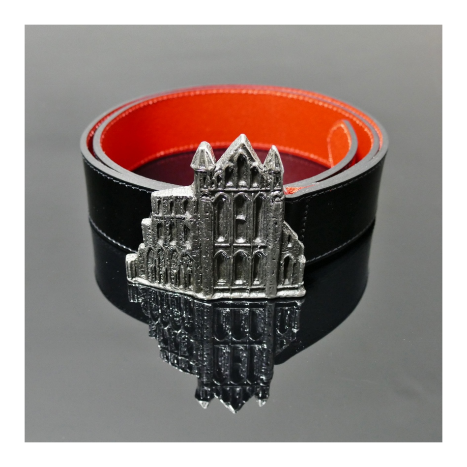 Infamous Belt - 'Whitby Abbey' - Black Calf