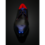 Moon 'Merlin' - Shade Blue polished leather lace up Gibson