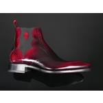 Moon 'Venus' - Bordo Fume Chevron Toe Chelsea boot