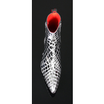 Sylvian J984 'Feline' - Mirror Crocodile Effect Vegan Leather Boot
