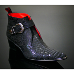 Sylvian K475 'Morte' Gothic Pewter Buckle boot