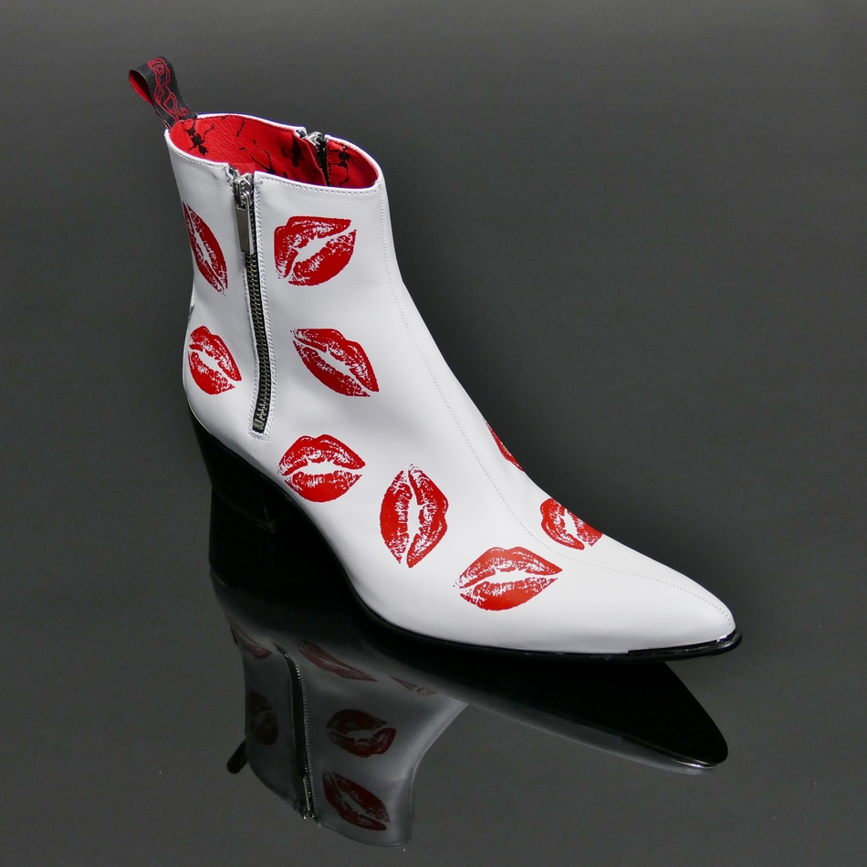 Sylvian K676 'Lipsync' Lipstick Zip boot
