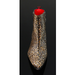 Sylvian J984 'Feline' - Leopard Print Velvet Vegan Zip Boot