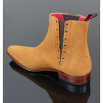Yardbird JA94 'Rave up' - Havana Tan Suede Seam-Front Chelsea Boot